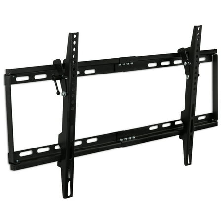 Mount-It! Slim Tilt TV Wall Mount Low Profile Bracket for LED LCD Plasma Flat Screen Panels for 32, 37, 39, 40, 42, 48, 49, 50, 51, 52, 55, 60, 65 inch TVs up to VESA 600 x 400 and 130 lbs