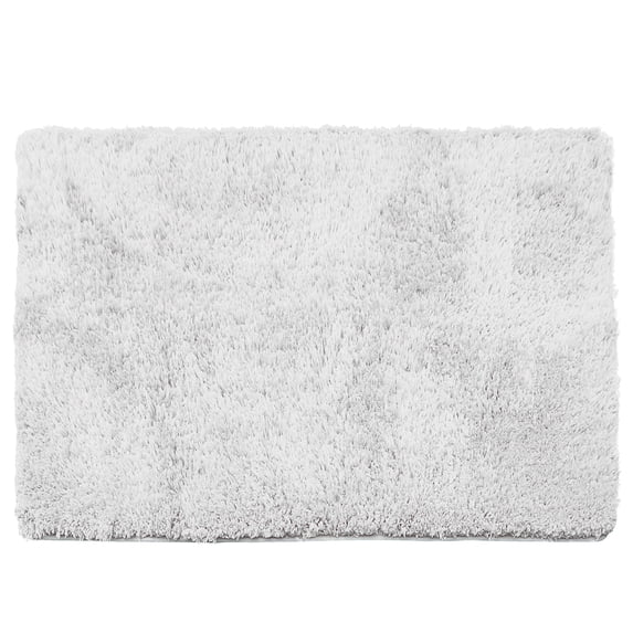 Nestl Super Soft Shaggy Bath Rug, Absorbent Bathroom Rug, 32" x 48", White