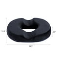 thumbnail image 5 of Lovote Donut Pillow Memory Foam Seat Cushion Hemorrhoid Tailbone Cushion Pain Relief， Black, 5 of 6