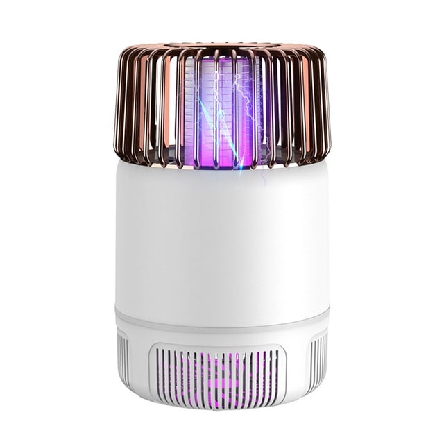 Wosthever Lámpara eléctrica de succión fuerte para insectos, insectos electrónicos para exteriores, luz nocturna de plástico, dormitorio interior, Electrodomésticos Blanco Wosthever HA064366-01B