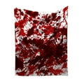 thumbnail image 1 of Manta roja y blanca de Halloween Manta de otoño Estilo sangriento de Halloween Adecuada para cama, sofá, sofá cama, viajes, acampadas Manta para aire acondicionado, 1 of 2