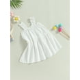 thumbnail image 3 of Bagilaanoe Toddler Baby Girl Summer Dress Sleeveless A-line Dresses 3M 6M 12M 2T 3T 4T Kids Casual Swing Sundress, 3 of 8