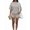 Apricot Color, variant on Women's Striped 2 Piece Outfits Casual Short Sleeve Shirt Tops Knit Shorts Sets Workout Tracksuits Khaki S