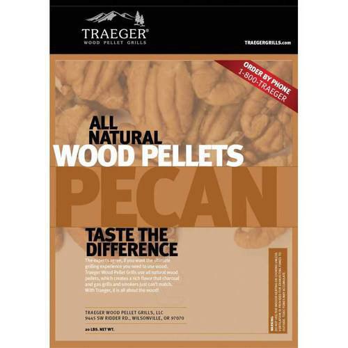 Traeger Bbq Pellets Pecan, 20 lb