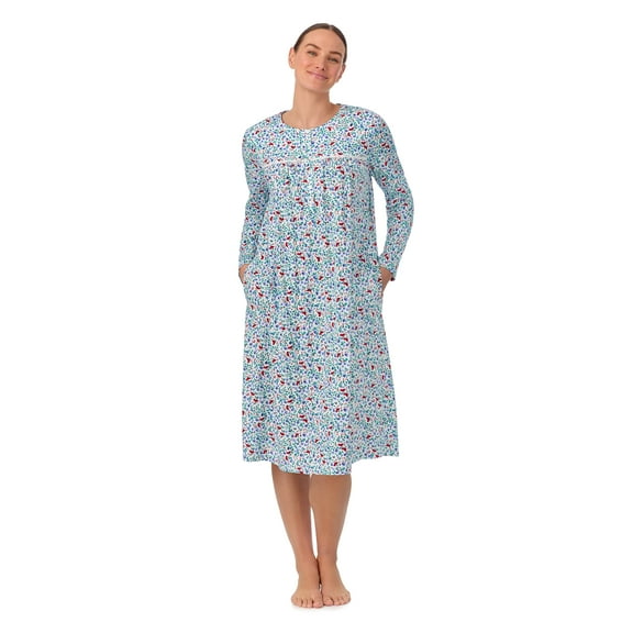 Aria Women’s 100% Cotton Long Sleeve Ballet Nightgown, Sizes XS-5X