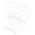 thumbnail image 1 of BEADCEST 10 Pcs Baby Clothes Hangers Plastic Versatile Use For Kids White, 1 of 8