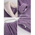thumbnail image 2 of Pyjama en Molleton Sherpa Duveteux pour Femme, Chaud, à Enfiler, Col à Revers, Ensemble de Nuit, 2 of 6