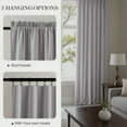 thumbnail image 2 of Grey Velvet Light Filtering Curtains(52 X 108）, Thermal Insulated Drapes for Bedroom & Living Room, Heavyweight Soundproof Rod Pocket Curtains, 2 Panels, 2 of 4