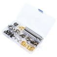 thumbnail image 2 of Kit de herramientas de ojales de metal grandes de 12 mm para tela, manualidades, decoración de oficina, galvanizado, kit de ojales de latón, 2 of 14