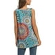 thumbnail image 4 of Qarigey Chaleco de mujer Camiseta sin mangas bohemia con cuello en V Chaleco de mujer Camiseta casual Prendas para la parte del cuerpo orquidea sol M, 4 of 6