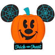 Disney Parks Halloween Mickey Mouse Light-Up Jack-o'-Lantern Figure New