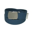 thumbnail image 2 of CTM Cotton Adjustable Belt with Nickel Finish Buckle (Pack of 3), 2 of 3