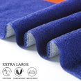 thumbnail image 5 of Oversized Terry Beach Towel 36 x 72 in Soft Extra Large Pool Swim Towels for Adult Women Gift Big Travel Blanket Cruise Must Haves Vacation Accessories Essentials Gear Stuff Orange Lobster, 5 of 6