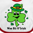 thumbnail image 4 of Inktastic Wee Bit O'irish Boys or Girls Baby Bib, 4 of 4