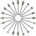 thumbnail image 1 of Accesorios para herramientas rotativas recubiertas de diamante, kits de pulido de 20 piezas para tallado de piedra, artesanía multifunción, ajuste universal, vástago de 3 mm, 1 of 5