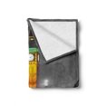 thumbnail image 2 of London Soft Flannel Fleece Throw Blanket, Big Ben and Westminster Bridge at Night in UK Street River European Look, Cozy Plush for Indoor and Outdoor Use, 70" x 90", Grey Yellow, by Ambesonne, 2 of 6