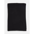thumbnail image 2 of Scenario Women's Knit Oblong Scarf with Ribbed Trim, Black Soot, 2 of 4