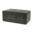 thumbnail image 1 of Réveil de charge sans fil QI 10 watts de CJ Tech - Noir, 1 of 4