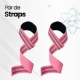 thumbnail image 3 of Par de Straps Gym ATOM FITNESS Correas Levantamiento Pesas Crossfit rosa 62*4 cm, 3 of 6