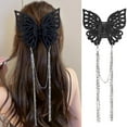 thumbnail image 2 of ROZYARD Big Butterfly Hair Clips Clamp Tassels Claw Hair Accessories for Women and Girls, 2 of 17