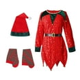 thumbnail image 3 of Disfraz de para niñas, vestido de , traje para niños, disfraz de Navidad para niños y medias para vacaciones, accesorios para fotos de fiesta 120 a 130cm Salvador Disfraz de elfa para niñas, 3 of 10