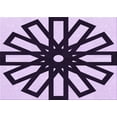 thumbnail image 1 of Ahgly Company Machine Washable Indoor Rectangle Transitional Blossom Pink Area Rugs, 3' x 5', 1 of 7