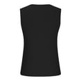 thumbnail image 5 of MIXUE Tank Top for Women Summer Solid Color Square Neck Sleeveless Casual Comfortable Basic Camisole Vest Holiday Wear,Black,M, 5 of 5