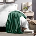 thumbnail image 5 of Bare Home Couverture en Molleton Microduveteux - 300 G/m2 - Micro-Polaire Duveteuse - Douce et Moelleuse - Grand Lit/queen, Vert Forêt, 5 of 5