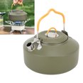 thumbnail image 1 of Outdoors Kettle, Heat Resisting Stainless Steel Threaded Bottom Camping Water Kettle Easy To Clean 1L With External Lid For Picnic For Hiking, 1 of 8