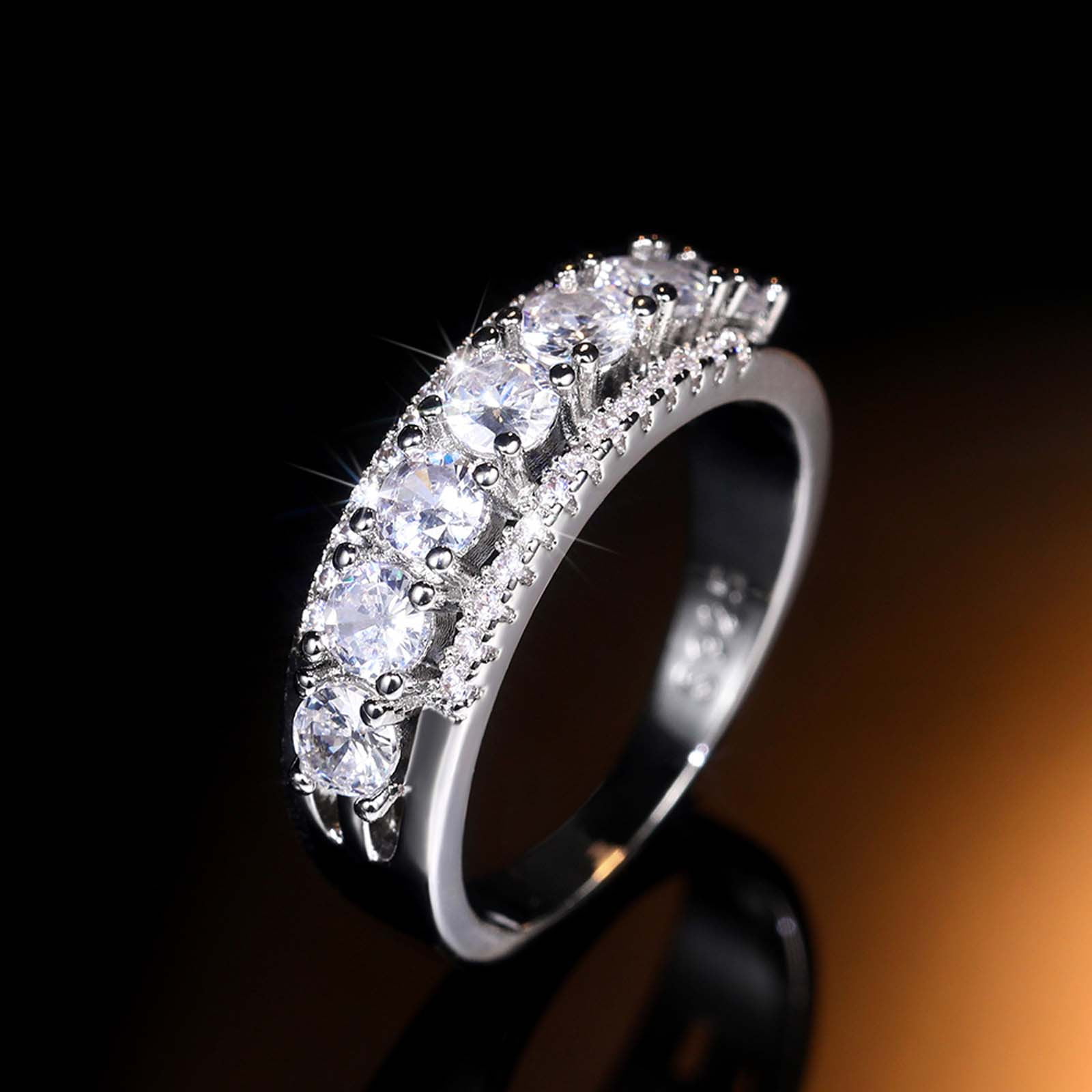Details about   .5 Ct Natural Authentic Emerald Moissanite Ring Women Wedding Birthday Jewelry