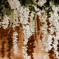 thumbnail image 7 of Uxcell Fake Wisteria Hanging Flower 3.6 Ft/43.3 In Artificial Silk Flowers String for Home Pack of 24 (Fuchsia ), 7 of 7