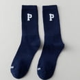 thumbnail image 2 of Kmbangi Women's Running Stockings, Letters Pattern Elastic Simple Style Socks, Casual Sports Long Socks Accessories, 2 of 5