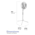 thumbnail image 2 of RCA Ventilador de Pedestal con 3 Velocidades y Función Oscilatoria RC-16B1, 2 of 9