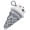 Vanilla, variant on Silver-tone 3-D Resin Strawberry Ice Cream Cone with Crystals - Silvertone Class of 2026 Delicate Bar Bracelet, 8.5"