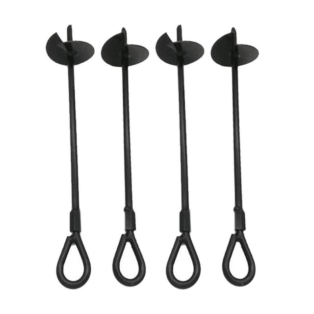 Accessoires de Trampoline de Tente Fixe pour Pique-Nique Randonnée 4pcs Ancres au Sol