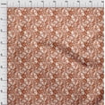 thumbnail image 4 of oneOone Silk Tabby Rust Brown Fabric Abstract Craft Projects Decor Fabric Printed By The Yard 42 Inch Wide, 4 of 5