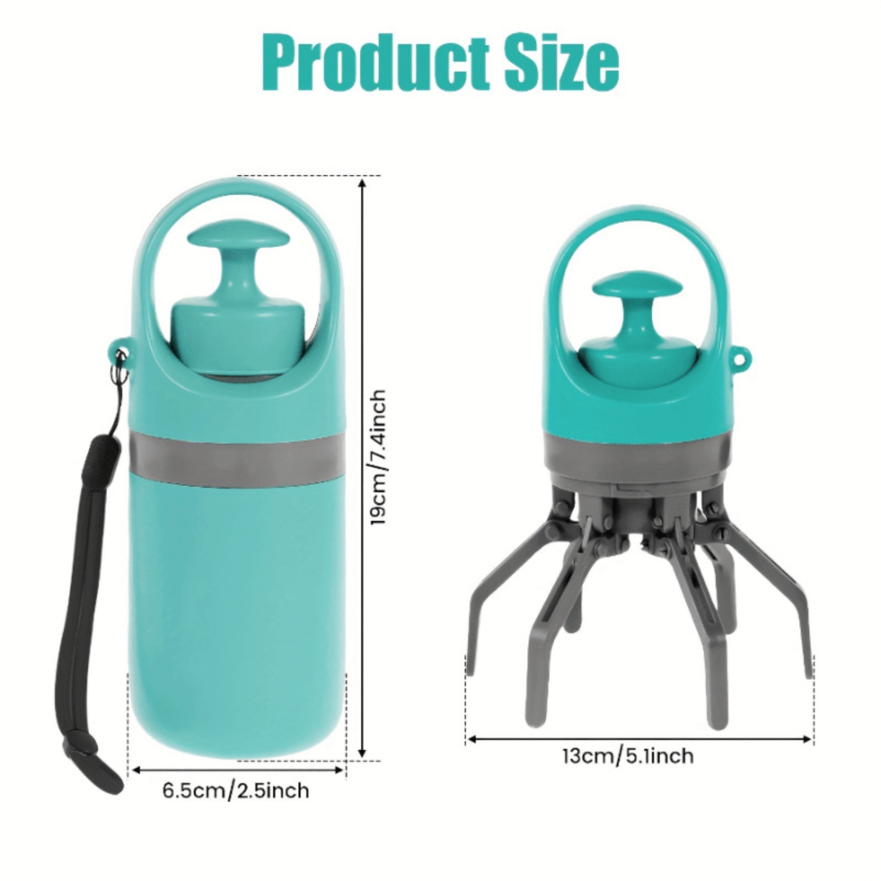 Portable Dog Waste Bag Dispenser with Built-in Bags for Walking Camping and Outdoor Pet Waste Disposal