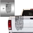 thumbnail image 2 of Dont Tread On Me Gadsden Flag Distressed American USA US Flag Truck Tailgate Vinyl Decal Compatible with most Pickup Trucks 1776 Betsy Ross Flag Decal (11" x 20", Dark Gray), 2 of 8