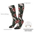 thumbnail image 4 of Rateoe Autumn Forest Mushrooms Pattern Women’s Knee High Crew Socks,Trouser Socks Comfortable, Breathable, Moisture-Wicking and Soft, 4 of 6