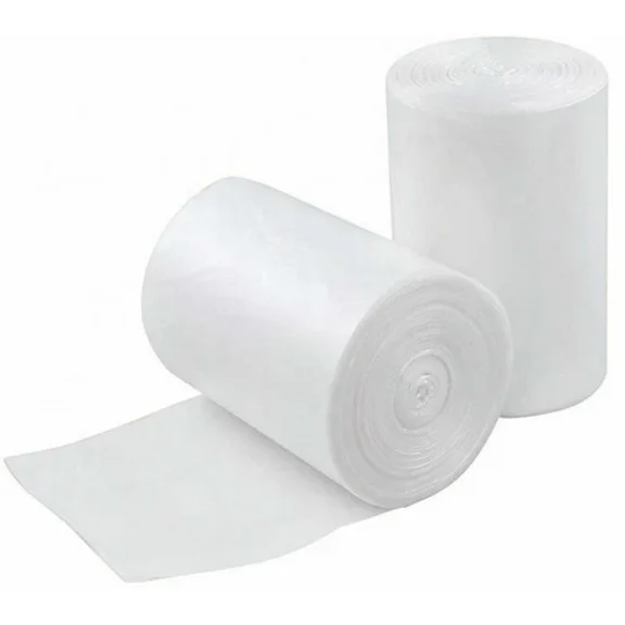 2.6 Gallon Clear Small Garbage Bags Bathroom Trash Bags, 60 Count