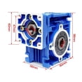 thumbnail image 2 of Worm Gear Reducer RV Series Lifting Equipment Reducer Small Horizontal Gear Reducer Apply To Metallurgy, Mining, Lifting, Transportation ,Wide Use, 2 of 5