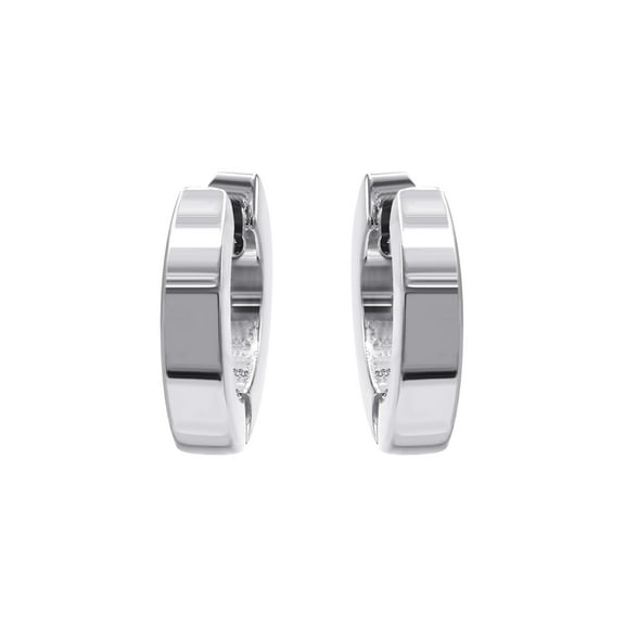 Silver Round Hoop Earrings | Appx. 3.3 Grams