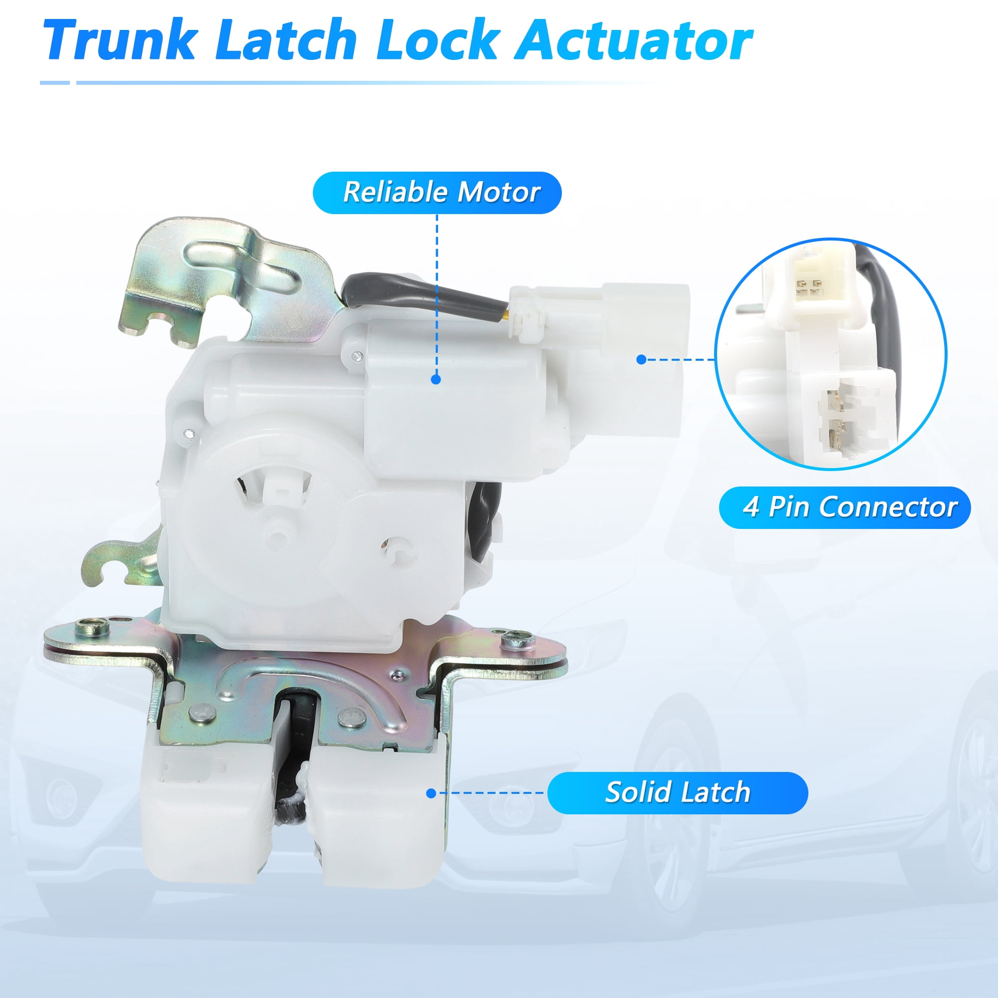 Unique Bargains Trunk Lock Actuator for Honda Fit 2015-2020 1.5L 74801T5SK01