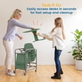 thumbnail image 5 of ECR4Kids The Surf Storage Rack, Stores 10 Portable Lap Desks, Silver, 1, 5 of 10