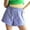 Yellow, variant on Kovlvoll Summer Shorts for Women Elastic Waist Stripe Button Casual Lightweight Comfy Wide Leg Shorts