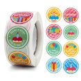 thumbnail image 1 of CAROOTU Cartoon Happy Birthday Stickers Roll 500-Count Stickers Round Birthday, 1 of 5