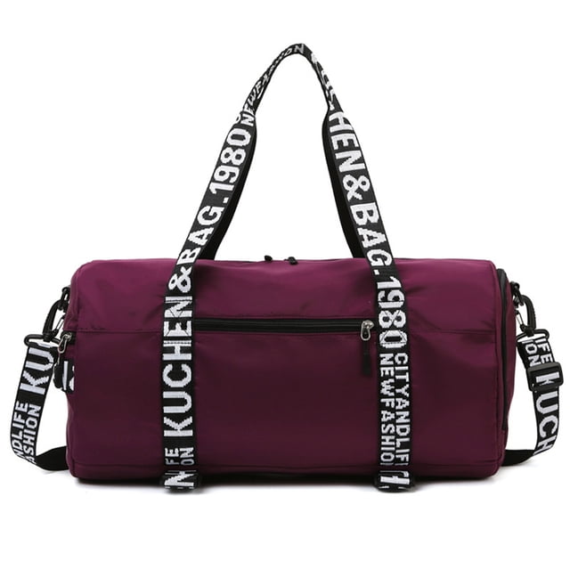 Bolsa De Ejercicios Oxford Fitness Bag Bolsas de gimnasio portátiles de gran capacidad para hombres y mujeres (Borgoña) Ehuebsd Para Estrenar