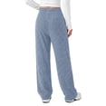 thumbnail image 4 of Fantaslook Fall Wide Leg Pants for Women Dressy Casual Lounge Pants Stretchy Elastic Drawstring Trousers with Pockets, 4 of 8