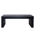 thumbnail image 4 of Hassch Simple Coffee Table, 47.6 Inch Rectangle Cocktail Table, Modern Center Table for Living Room, Black, 4 of 8