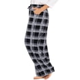 thumbnail image 3 of FLYCURVY Plus Size Women Pajama Pants Soft Long Sleep Lounge Pants Drawstring with Pocket L-5XL, 3 of 6